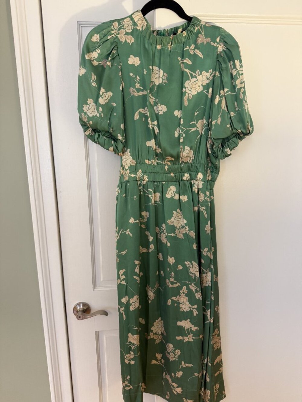 Silk Green Dress - Sea (L)